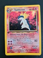 Pokémon - Typhlosion - Holo - Neo Genesis - 1st, Ophalen of Verzenden, Losse kaart, Zo goed als nieuw