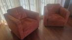 Cognac Alpacca Fauteuils (2 stuks), Huis en Inrichting, Fauteuils, Ophalen, Gebruikt, 75 tot 100 cm, 75 tot 100 cm