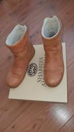 Schoenen: Mooie leren laarsjes Shabbies Amsterdam. Maat 37, Ophalen of Verzenden, Gedragen, Bruin, Shabbies Amsterdam