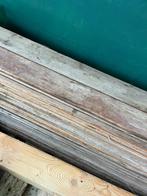 Oude Grenen Vloerplanken met Mes & Groef, Doe-het-zelf en Verbouw, Hout en Planken, Ophalen, Gebruikt, Minder dan 25 mm, Grenen