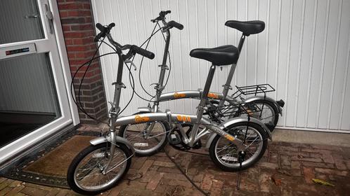 Vouwfiets, Scamper B2R, 6 versnellingen, zilver, Fietsen en Brommers, Fietsen | Vouwfietsen, Gebruikt, Overige merken, 14 tot 16 inch