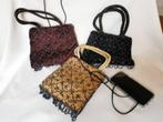 Prachtige velour-glaskraaltjes tasjes uit Nepal, Nieuw, Handtas, Ophalen of Verzenden, Overige kleuren