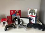Nintendo Switch OLED – Wit + veel extra’s!, Spelcomputers en Games, Spelcomputers | Nintendo Switch, Ophalen, Zo goed als nieuw