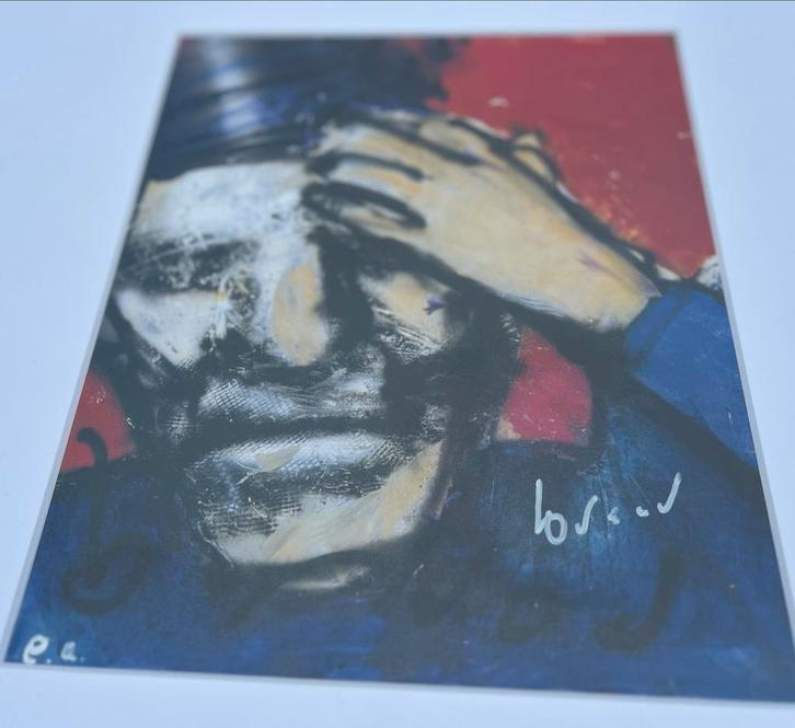 Herman Brood hand gesigneerd in zeer geode staat en uniek!, Antiek en Kunst, Kunst | Litho's en Zeefdrukken, Ophalen