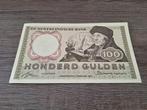 Heel mooi biljet 100 gulden Erasmus 1953, Prachtig+, Ophalen of Verzenden, 100 gulden