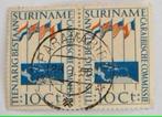 Suriname 1956 - nvph 325 - Caraïbische Commissie  -ao, Ophalen of Verzenden, Gestempeld