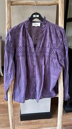 BA&Sh Paarse Broderie Blouse Maat S, Kleding | Dames, Ophalen of Verzenden, Zo goed als nieuw, Maat 36 (S), Paars