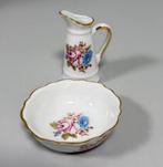 ROYAL PORCELAIN P. Limoges 24KT Gold melkkan en schaaltje, Ophalen of Verzenden