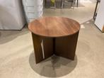 SLIT TABLE WOOD-ROUND Ø45 X H35,5-WALNUT, Ophalen, Minder dan 55 cm, Gebruikt, Rond