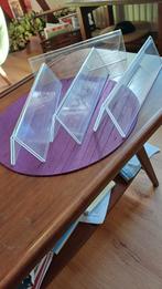 4 perspex, plexiglas standaards., Ophalen of Verzenden, Gebruikt