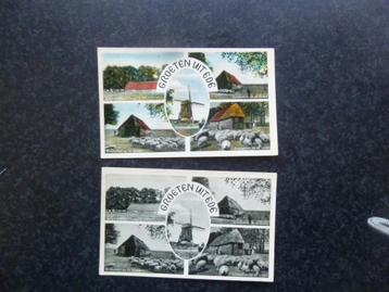 EDE  5 luiks Groeten uit 1957 kleur en zwart/wit  beschikbaar voor biedingen