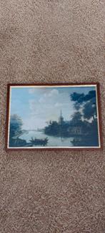 Foto van schilderij met gezicht op Overschie., Antiek en Kunst, Ophalen of Verzenden