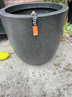 Capi europ tuinpot plantenbak bloembak groot zwart grijs, Tuin en Terras, Bloembakken en Plantenbakken, Ophalen, Kunststof, Minder dan 60 cm