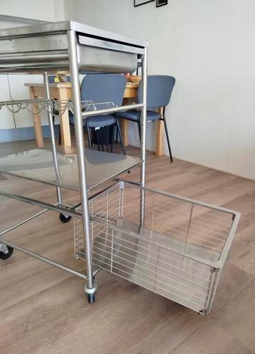 RVS Keuken trolley roltafel keukentafel beschikbaar voor biedingen