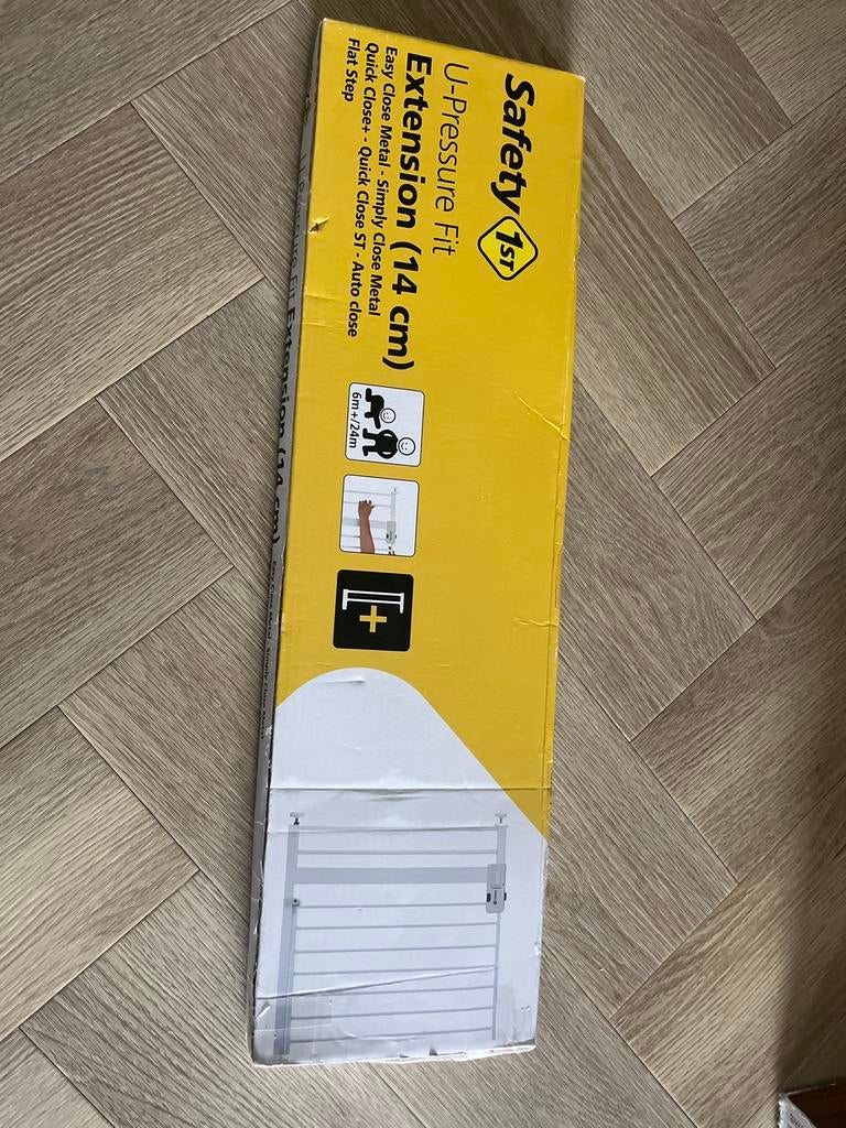 Safety 1st U-Pressure Fit Verlengstuk 14cm - Nieuw!, Nieuw, Ophalen of Verzenden, Klemhekje, Metaal of IJzer