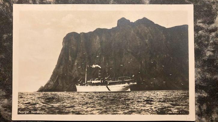 Noorwegen Postboot Bergenske - 100 jaar oud, Verzamelen, Scheepvaart, Kaart, Foto of Prent, Ophalen of Verzenden