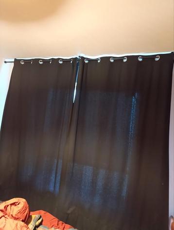 Ikea deels Verduisterende Gordijnen Katoen zwart Merete beschikbaar voor biedingen