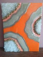 Resin epoxy agate geode kunst art, Ophalen of Verzenden