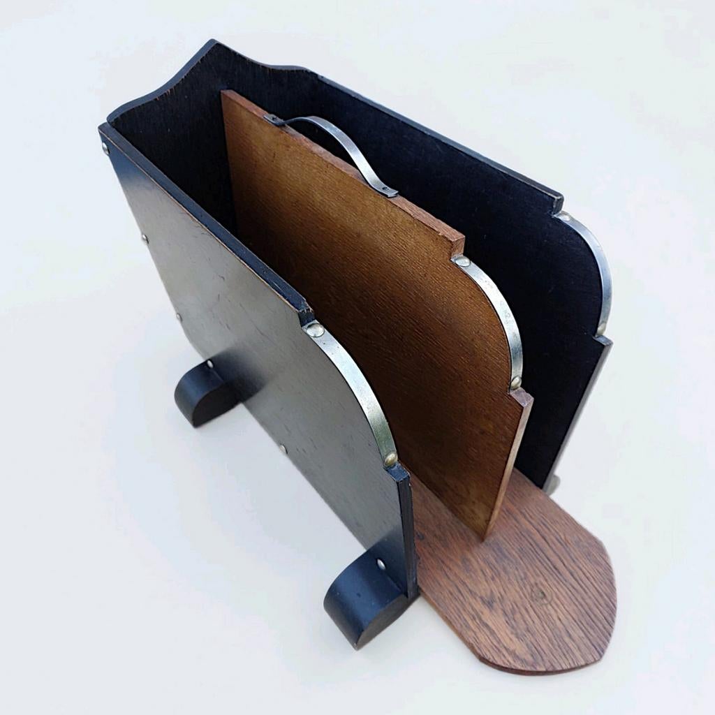 Art Deco Lectuurbak / Tijdschriftenhouder, Ophalen of Verzenden