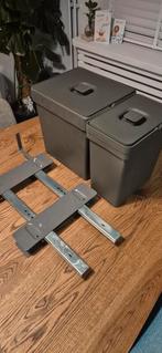 Kvik Pelly uittrekbare prullenbakken keukenkast rail 8/14L, Huis en Inrichting, Ophalen, Nieuw, Kunststof, Minder dan 50 cm