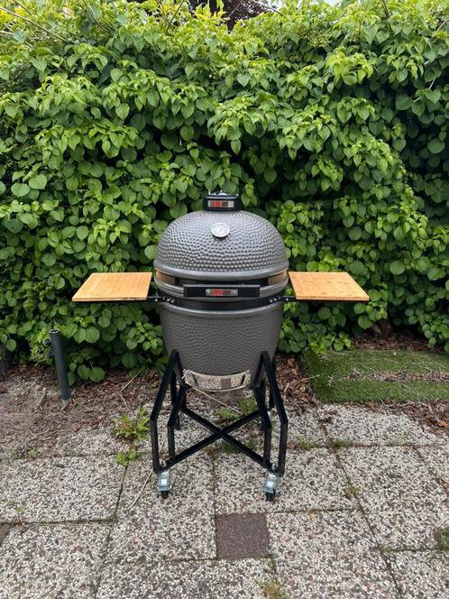 GRILL GURU Kamado Original Large grijs Ø 46 cm, Tuin en Terras, Houtskoolbarbecues, Gebruikt, Ophalen