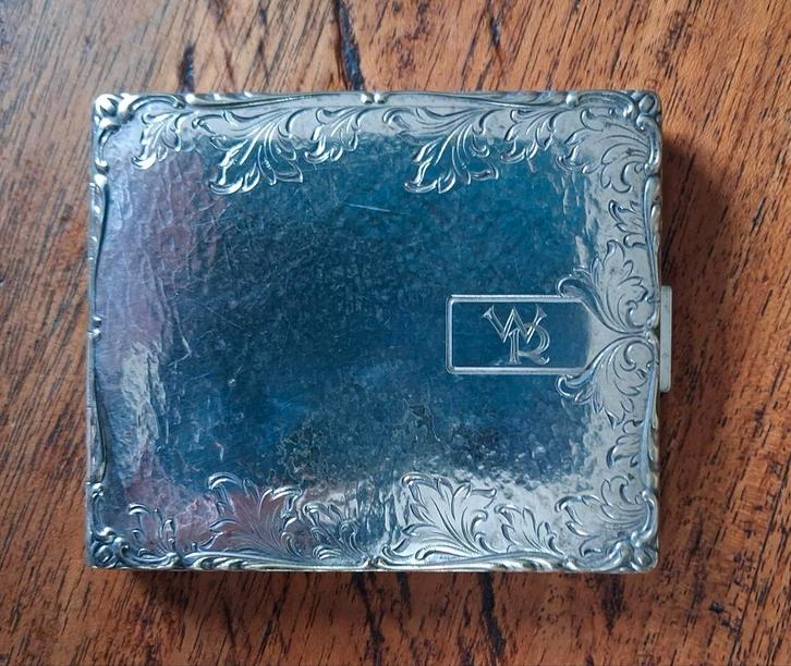 Alpaca zilveren Robert Kraft design sigarettendoosje, Antiek en Kunst, Antiek | Goud en Zilver, Ophalen of Verzenden
