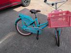 Meisjesfiets blauw/roze met mandje, Ophalen of Verzenden, Gebruikt, Handrem