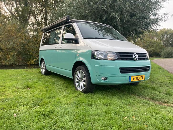 Te koop: Volkswagen T5 Camper MET EEN  LAGE KM STAND, Caravans en Kamperen, Campers, Bedrijf, tot en met 4, Buscamper of Camperbus