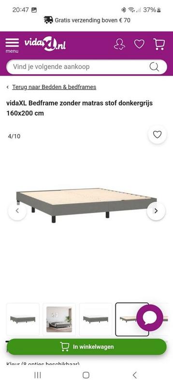 2 persoonsbed met lattenbodem beschikbaar voor biedingen