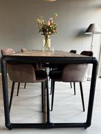 Sfeervolle trendy eettafel van Westwing met eetkamerstoelen, Huis en Inrichting, Ophalen, Gebruikt, 50 tot 100 cm, Vijf personen of meer