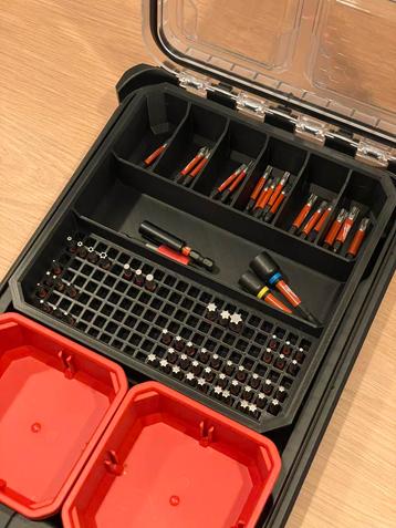 3D geprinte Bit Houder voor Milwaukee Packout beschikbaar voor biedingen