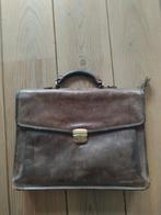 Gio Gini leren aktetas - 41 cm breed, Sieraden, Tassen en Uiterlijk, Tassen | Schoudertassen, Overige merken, Gebruikt, Bruin