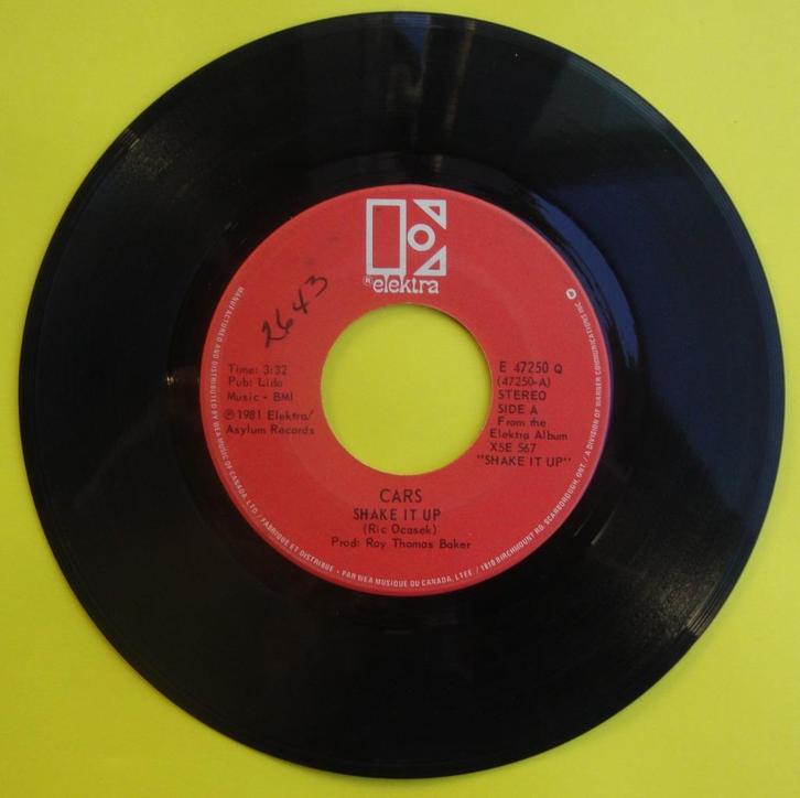 the cars - shake it up  (4), Cd's en Dvd's, Vinyl Singles, Gebruikt, Single, 7 inch, Ophalen of Verzenden