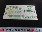 sticker wad 'un blomme in zeelandia roosendaal carnaval, Verzamelen, Ophalen, Zo goed als nieuw