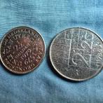 2½ Gulden munten 1979 (Juliana) en 1986 (Beatrix) — Nederlan, Ophalen of Verzenden, Overige landen