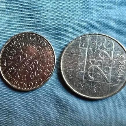 2½ Gulden munten 1979 (Juliana) en 1986 (Beatrix) — Nederlan, Postzegels en Munten, Munten | Europa | Euromunten, Overige landen