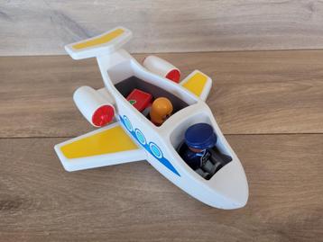 Vintage Playmobil vliegtuig met piloot en passagier. beschikbaar voor biedingen