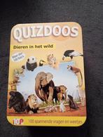 Quizdoos Dieren in het Wild - 100 Vragen, Een of twee spelers, Ophalen of Verzenden, Zo goed als nieuw, 10UP