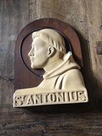 Gipsen wandbeeld basrelief heilige sint Antonius, Ophalen of Verzenden