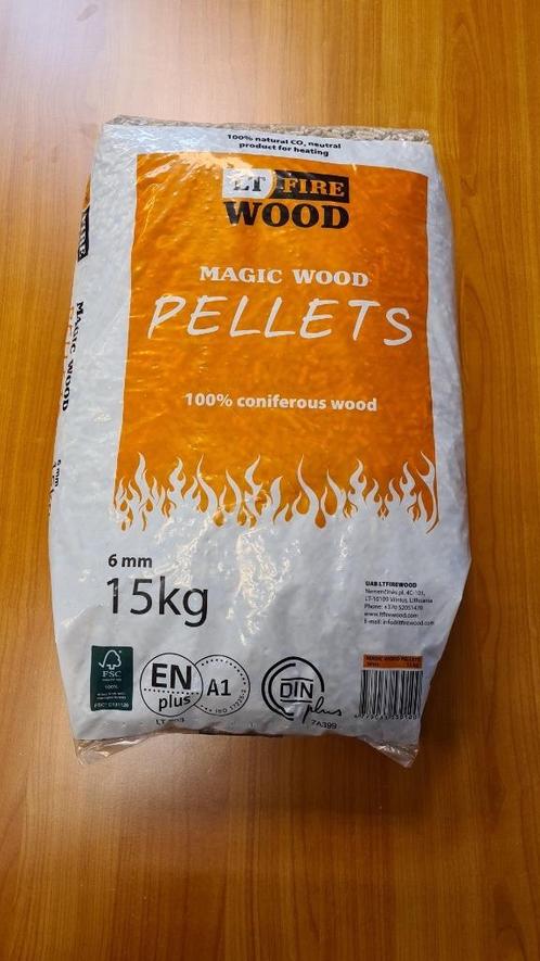 Pellets Houtpellets Stookpellets en-plus a1 gecertificeerd, Tuin en Terras, Haardhout, Blokken, Overige houtsoorten, Minder dan 3 m³