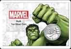Marvel Hulk Tuvalu 1 oz 9999 Zilveren in card TOP ZILVER, Ophalen of Verzenden, Zilver