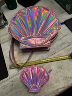 Schoudertas schelp-vorm + portemonnee, Ophalen of Verzenden, Nieuw, Roze, Overige merken