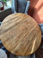 Eettafel set met 4 stoelen (Meubelshop), Huis en Inrichting, Tafels | Eettafels, Ophalen, Rond, Zo goed als nieuw, 100 tot 150 cm