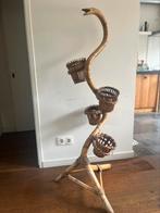 Rotan vintage plantenbak standaard slang, Ophalen, Zo goed als nieuw