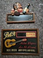 2 pub borden, Ophalen, Zo goed als nieuw, Reclamebord