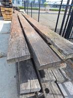 Dikke hardhouten  planken  balken bielzen  meerpalen  border, Ophalen, Gebruikt, Hout, Biels