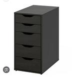 2 x ikea alex zwart gebruikt €50 ps, Huis en Inrichting, Kasten | Ladekasten, Ophalen, Minder dan 50 cm, Gebruikt, 5 laden of meer