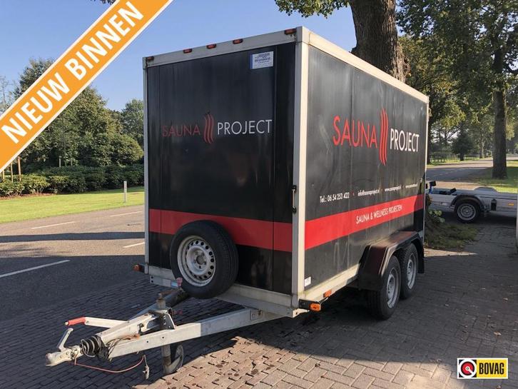 Humbaur gesloten dichte tandemasser, Auto diversen, Aanhangers en Bagagewagens, Gebruikt