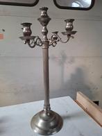 Vergulde Messing Kandelaar - 4 Armen, 5 Kaarsen, Ophalen, Koper of Brons