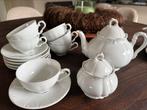 Wit thee servies Bavaria Porselein en 5 koffie kopjes, Antiek en Kunst, Antiek | Servies compleet, Ophalen